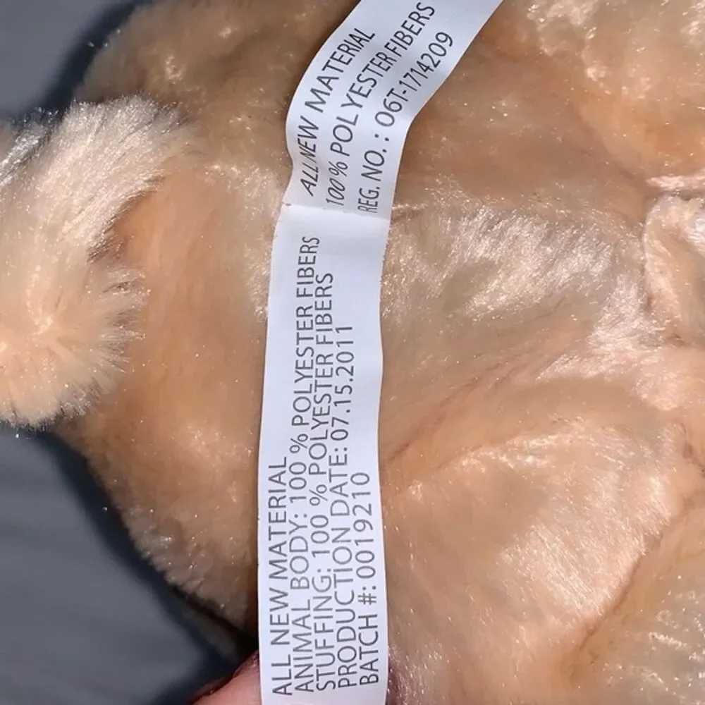 Teddy Bear Beige Tan Blonde Super Soft Fuzzy Stuffed Animal Plush Lovey Doll